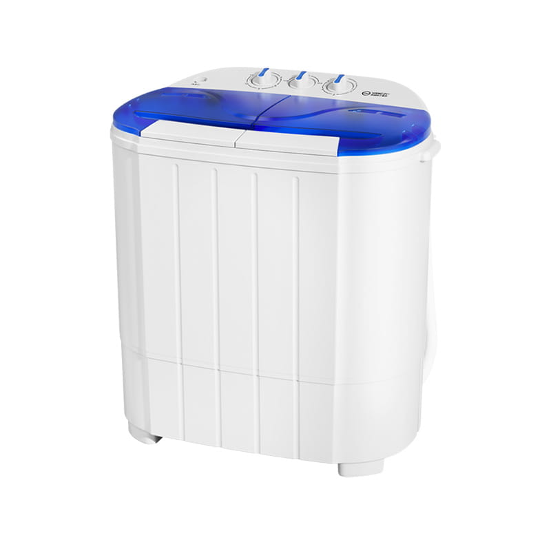 Meaisín níocháin Twin Tub ar leith a ní agus a thriomú